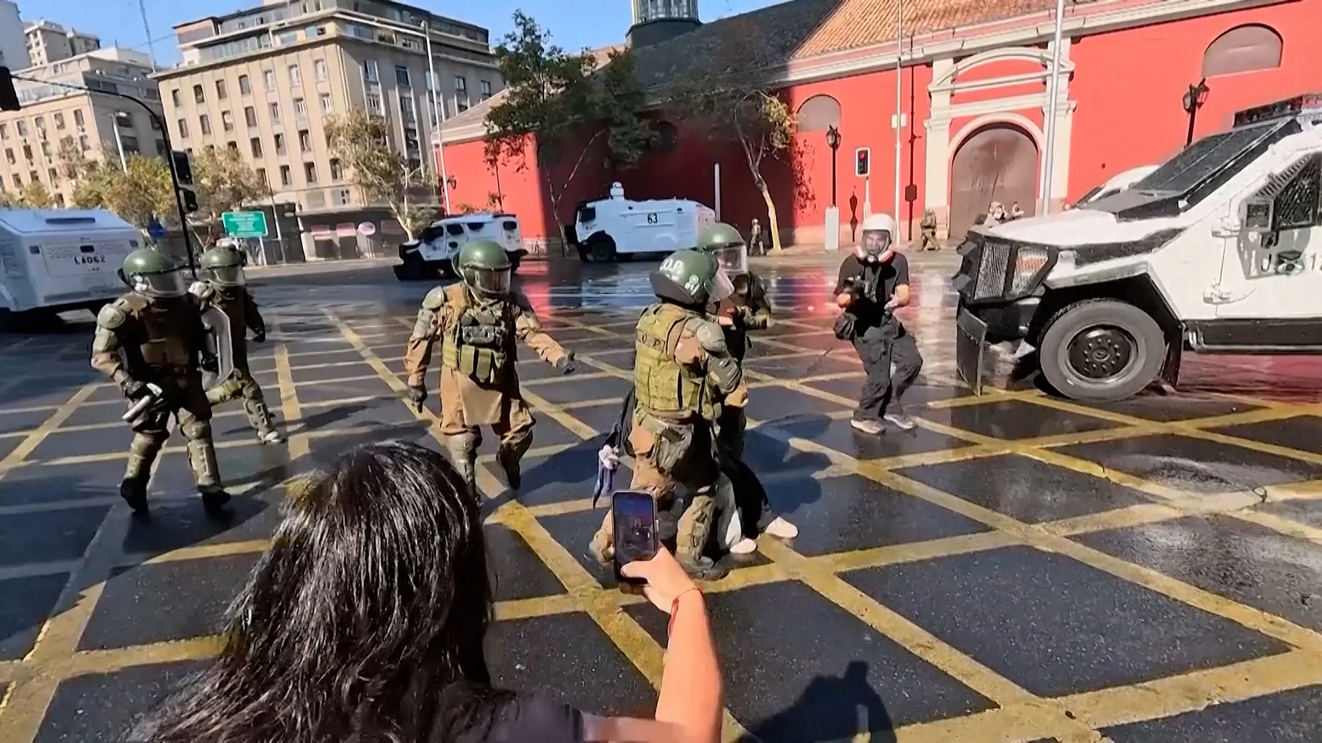 Global Health and Education Watch: Chile police blast water cannons at student protesters