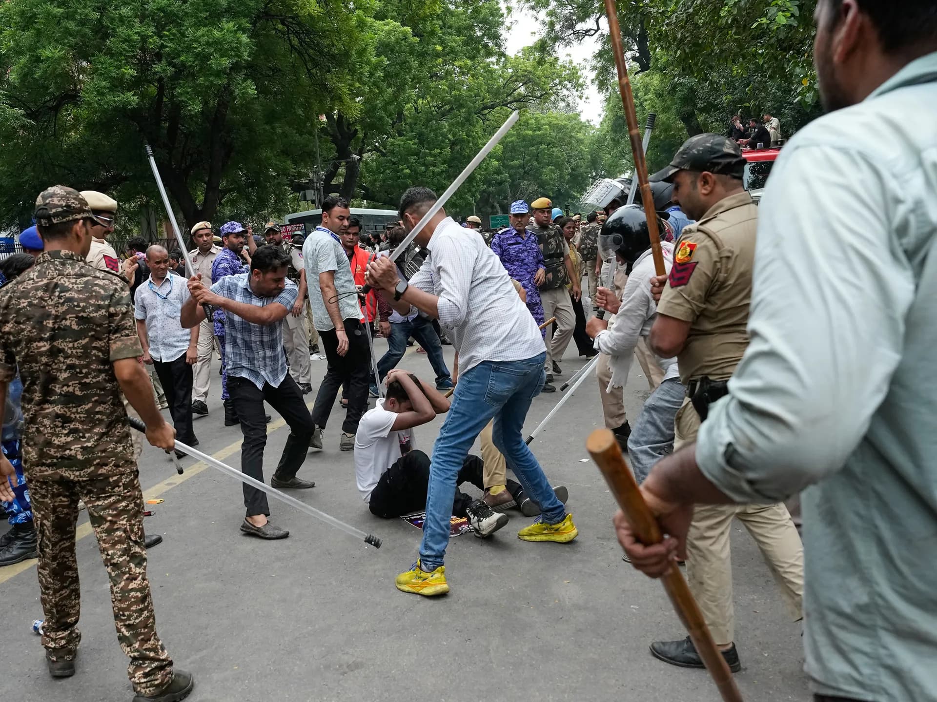 Global Health and Education Watch: Photos: Police fire tear gas at India’s Cockroach movement