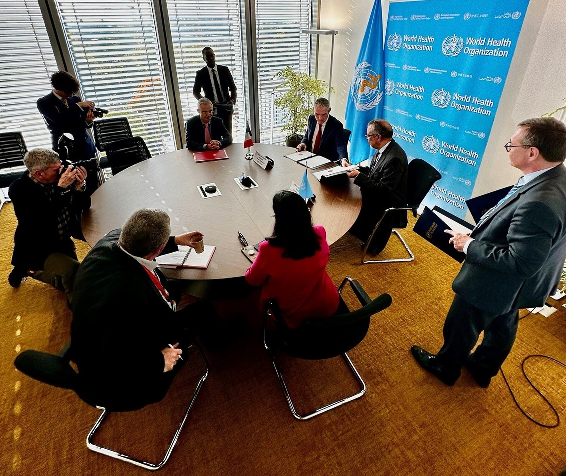 Global Health and Education Watch: Signing ceremony for contribution agreements between WHO and France
